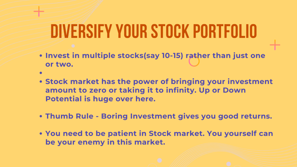 Diversify your Stock Investment Portfolio